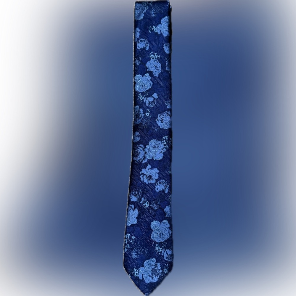 Men’s Wearhouse Egara Navy Floral Men's Regular Tie